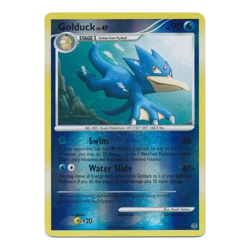 Golduck 29/127 Platinum Base Set Reverse Holo Rare Pokemon Card NEAR MINT TCG