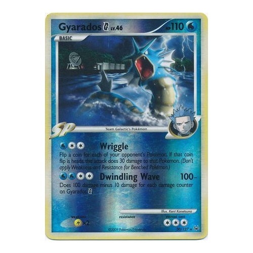 Gyarados G 30/127 Platinum Base Set Reverse Holo Rare Pokemon Card NEAR MINT TCG
