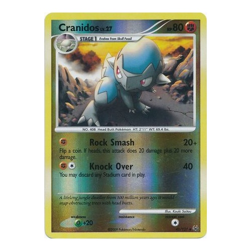 Cranidos 46/127 Platinum Base Set Reverse Holo Uncommon Pokemon Card NEAR MINT TCG