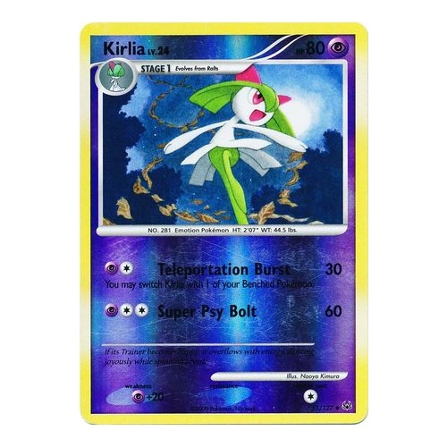 Kirlia 51/127 Platinum Base Set Reverse Holo Uncommon Pokemon Card NEAR MINT TCG