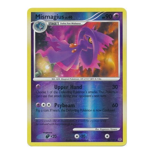 Mismagius 55/127 Platinum Base Set Reverse Holo Uncommon Pokemon Card NEAR MINT TCG