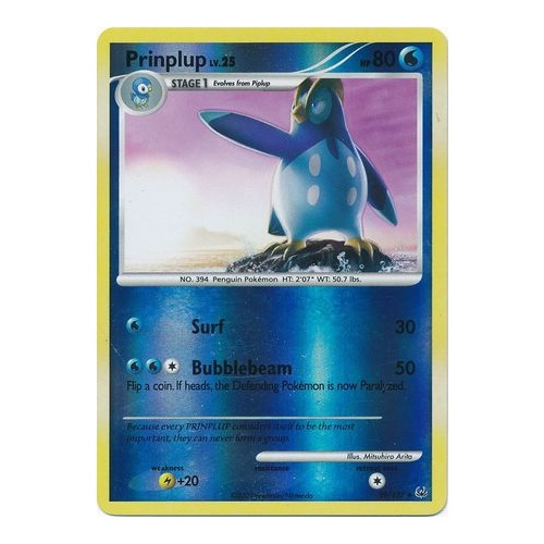 Prinplup 59/127 Platinum Base Set Reverse Holo Uncommon Pokemon Card NEAR MINT TCG