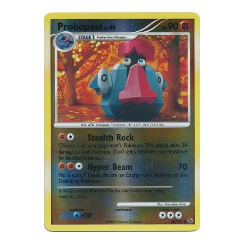 Probopass 60/127 Platinum Base Set Reverse Holo Uncommon Pokemon Card NEAR MINT TCG
