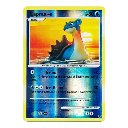 Lapras 79/127 Platinum Base Set Reverse Holo Common Pokemon Card NEAR MINT TCG