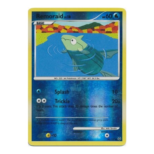Remoraid 90/127 Platinum Base Set Reverse Holo Common Pokemon Card NEAR MINT TCG
