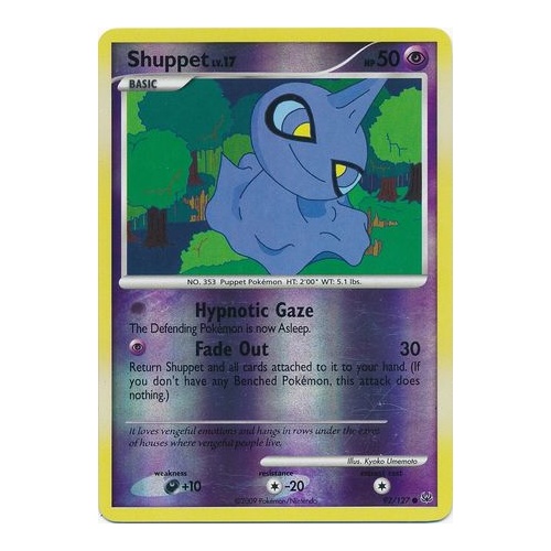 Shuppet 92/127 Platinum Base Set Reverse Holo Common Pokemon Card NEAR MINT TCG