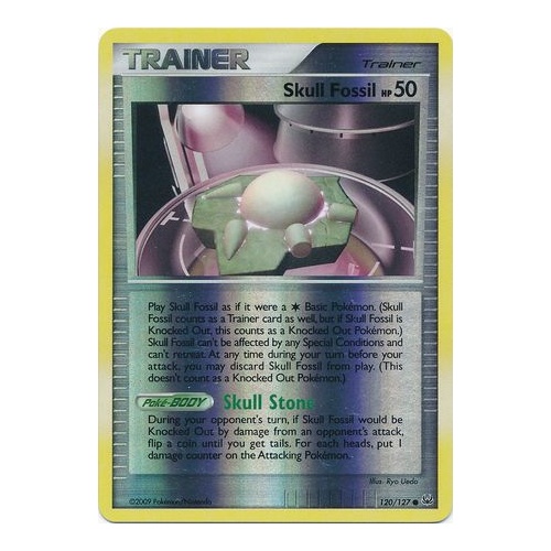 Skull Fossil 120/127 Platinum Base Set Reverse Holo Common Trainer Pokemon Card NEAR MINT TCG