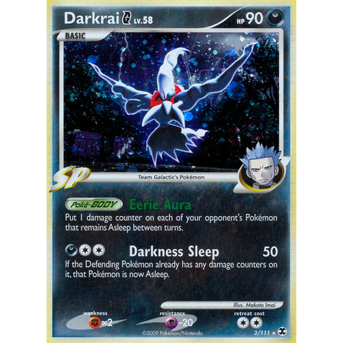 Darkrai G 3/111 Platinum Rising Rivals Holo Rare Pokemon Card NEAR MINT TCG