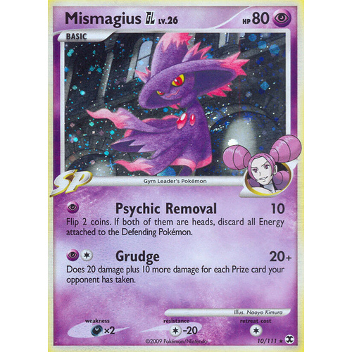 Mismagius GL 10/111 Platinum Rising Rivals Holo Rare Pokemon Card NEAR MINT TCG