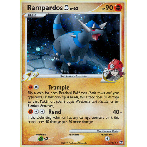 Rampardos GL 11/111 Platinum Rising Rivals Holo Rare Pokemon Card NEAR MINT TCG