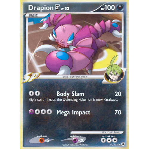 Drapion 4 17/111 Platinum Rising Rivals Rare Pokemon Card NEAR MINT TCG