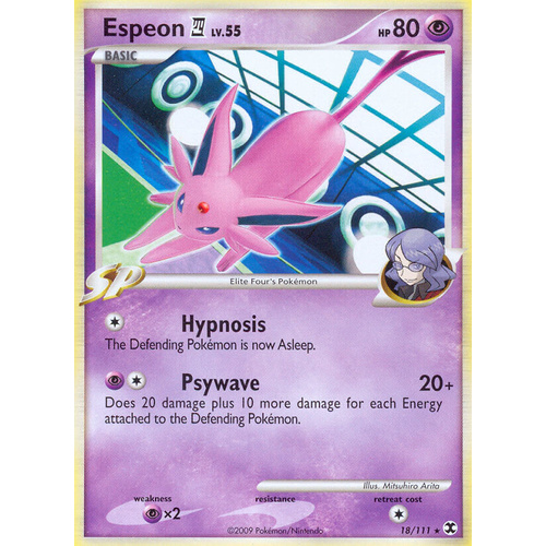 Espeon 4 18/111 Platinum Rising Rivals Rare Pokemon Card NEAR MINT TCG