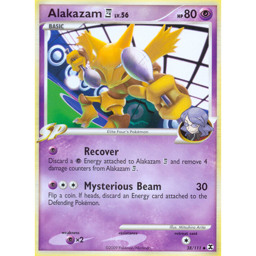 Alakazam 4 38/111 Platinum Rising Rivals Uncommon Pokemon Card NEAR MINT TCG
