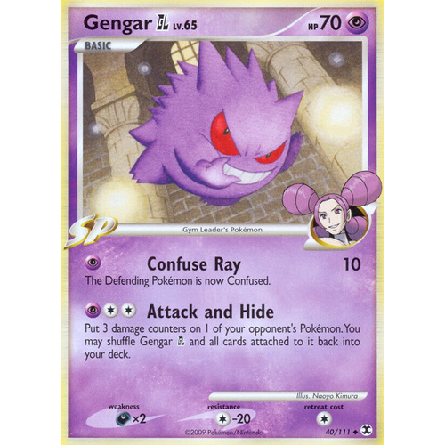 Gengar GL 40/111 Platinum Rising Rivals Uncommon Pokemon Card NEAR MINT TCG