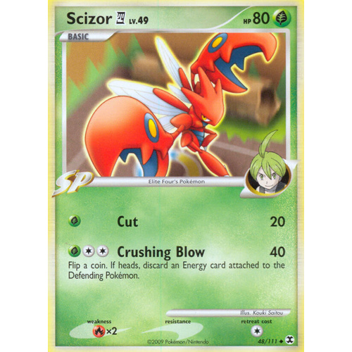Scizor 4 48/111 Platinum Rising Rivals Uncommon Pokemon Card NEAR MINT TCG