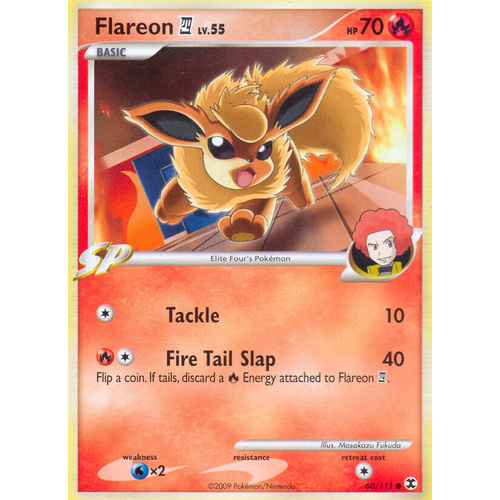 Flareon 4 60/111 Platinum Rising Rivals Common Pokemon Card NEAR MINT TCG