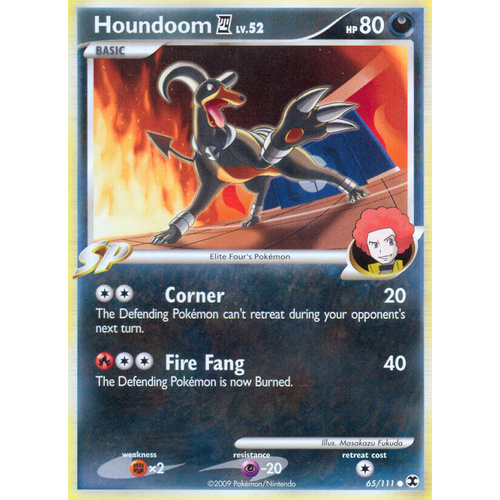 Houndoom 4 65/111 Platinum Rising Rivals Common Pokemon Card NEAR MINT TCG