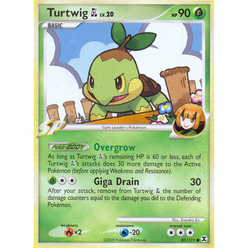 Turtwig GL 85/111 Platinum Rising Rivals Common Pokemon Card NEAR MINT TCG