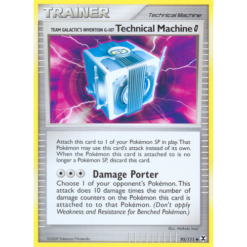 Technical Machine G 95/111 Platinum Rising Rivals Uncommon Trainer Pokemon Card NEAR MINT TCG