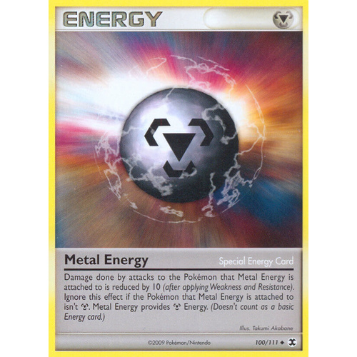 Metal Energy 100/111 Platinum Rising Rivals Rare Pokemon Card NEAR MINT TCG