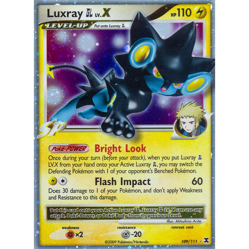 Luxray GL LV. X 109/111 Platinum Rising Rivals Holo Ultra Rare Pokemon Card NEAR MINT TCG