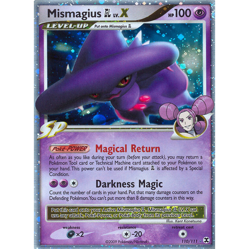Mismagius GL LV. X 110/111 Platinum Rising Rivals Holo Ultra Rare Pokemon Card NEAR MINT TCG