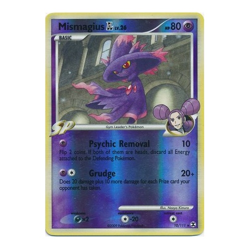 Mismagius GL 10/111 Platinum Rising Rivals Reverse Holo Rare Pokemon Card NEAR MINT TCG