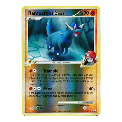 Rampardos GL 11/111 Platinum Rising Rivals Reverse Holo Rare Pokemon Card NEAR MINT TCG