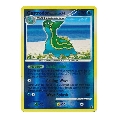 Gastrodon East Sea 21/111 Platinum Rising Rivals Reverse Holo Rare Pokemon Card NEAR MINT TCG