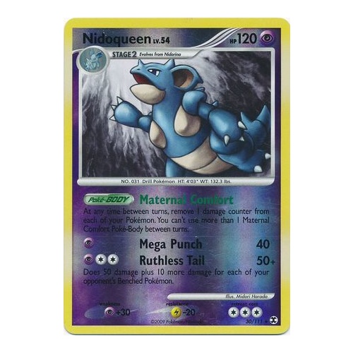 Nidoqueen 30/111 Platinum Rising Rivals Reverse Holo Rare Pokemon Card NEAR MINT TCG