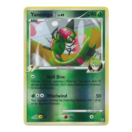 Yanmega 4 37/111 Platinum Rising Rivals Reverse Holo Rare Pokemon Card NEAR MINT TCG