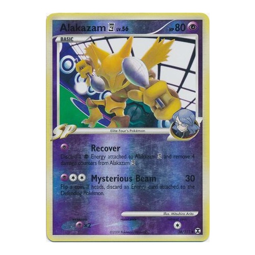 Alakazam 4 38/111 Platinum Rising Rivals Reverse Holo Uncommon Pokemon Card NEAR MINT TCG