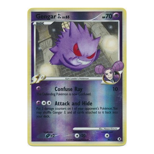 Gengar GL 40/111 Platinum Rising Rivals Reverse Holo Uncommon Pokemon Card NEAR MINT TCG