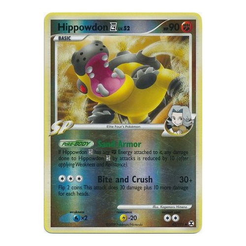 Hippowdon 4 42/111 Platinum Rising Rivals Reverse Holo Uncommon Pokemon Card NEAR MINT TCG