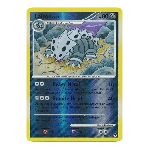 Lairon 44/111 Platinum Rising Rivals Reverse Holo Uncommon Pokemon Card NEAR MINT TCG