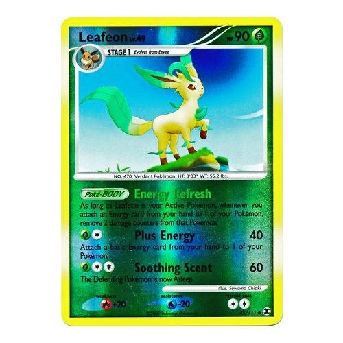 Leafeon 45/111 Platinum Rising Rivals Reverse Holo Uncommon Pokemon Card NEAR MINT TCG