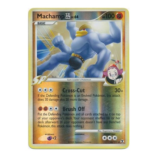 Machamp GL 46/111 Platinum Rising Rivals Reverse Holo Uncommon Pokemon Card NEAR MINT TCG