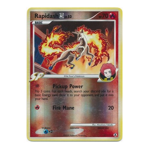 Rapidash 4 47/111 Platinum Rising Rivals Reverse Holo Uncommon Pokemon Card NEAR MINT TCG