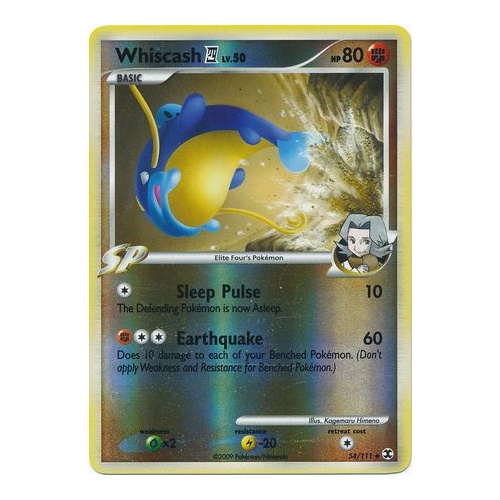 Whiscash 4 54/111 Platinum Rising Rivals Reverse Holo Uncommon Pokemon Card NEAR MINT TCG