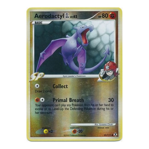 Aerodactyl GL 55/111 Platinum Rising Rivals Reverse Holo Common Pokemon Card NEAR MINT TCG