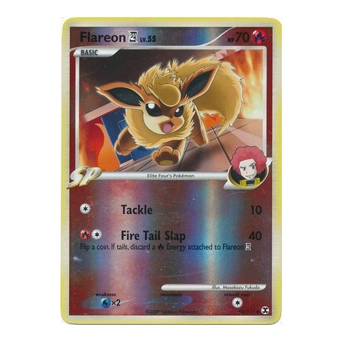 Flareon 4 60/111 Platinum Rising Rivals Reverse Holo Common Pokemon Card NEAR MINT TCG