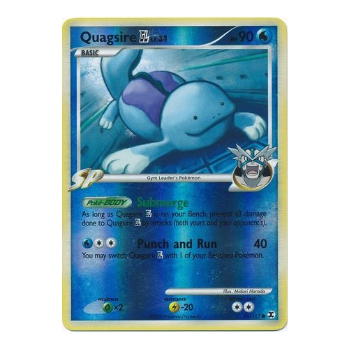 Quagsire GL 76/111 Platinum Rising Rivals Reverse Holo Common Pokemon Card NEAR MINT TCG