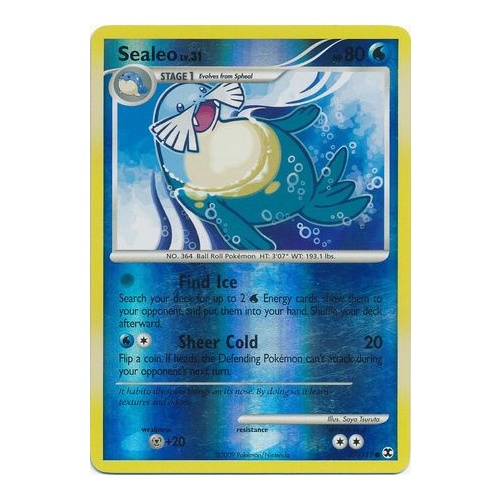 Sealeo 77/111 Platinum Rising Rivals Reverse Holo Common Pokemon Card NEAR MINT TCG
