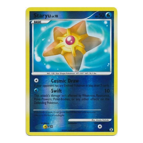 Staryu 83/111 Platinum Rising Rivals Reverse Holo Common Pokemon Card NEAR MINT TCG