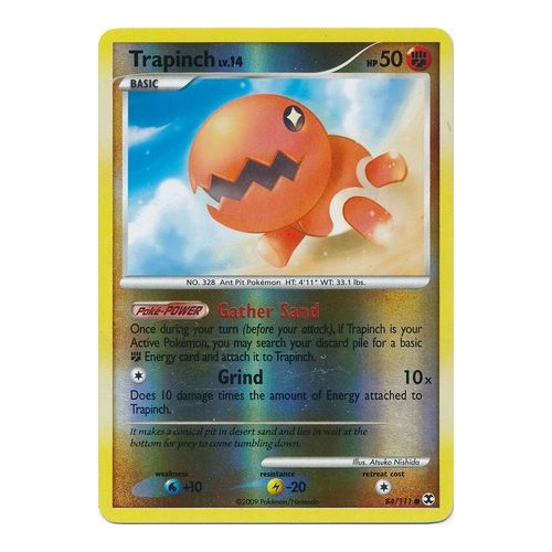 Trapinch 84/111 Platinum Rising Rivals Reverse Holo Common Pokemon Card NEAR MINT TCG