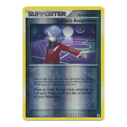 Lucian's Assignment 92/111 Platinum Rising Rivals Reverse Holo Uncommon Trainer Pokemon Card NEAR MINT TCG