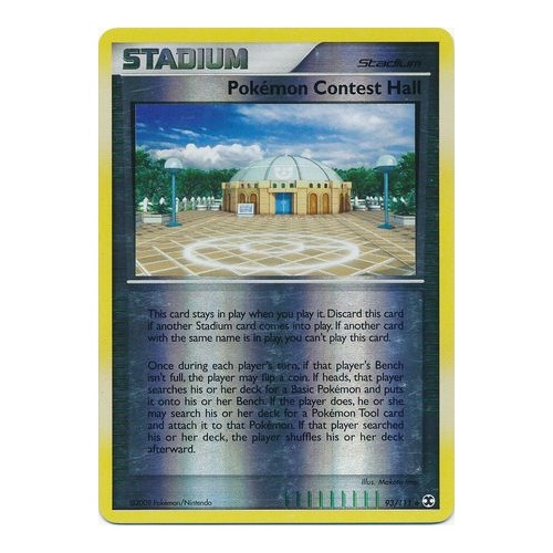 Pokemon Contest Hall 93/111 Platinum Rising Rivals Reverse Holo Uncommon Trainer Pokemon Card NEAR MINT TCG