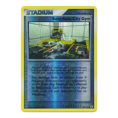 Sunnyshore City Gym 94/111 Platinum Rising Rivals Reverse Holo Uncommon Trainer Pokemon Card NEAR MINT TCG