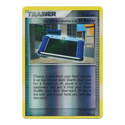 SP-Radar 96/111 Platinum Rising Rivals Reverse Holo Uncommon Trainer Pokemon Card NEAR MINT TCG