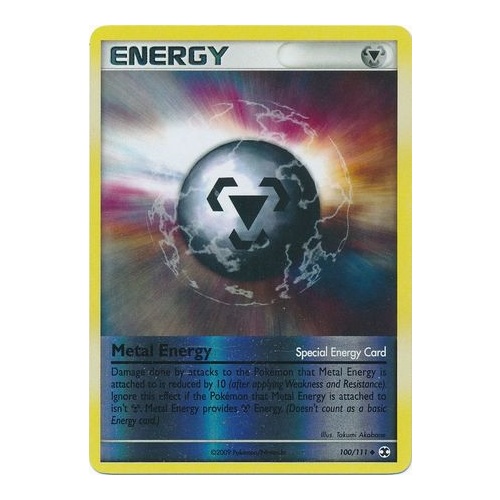Metal Energy 100/111 Platinum Rising Rivals Reverse Holo Rare Pokemon Card NEAR MINT TCG